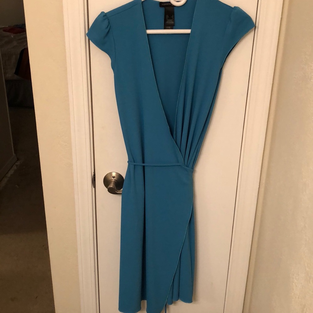 Sky blue Kenneth Cole wrap dress